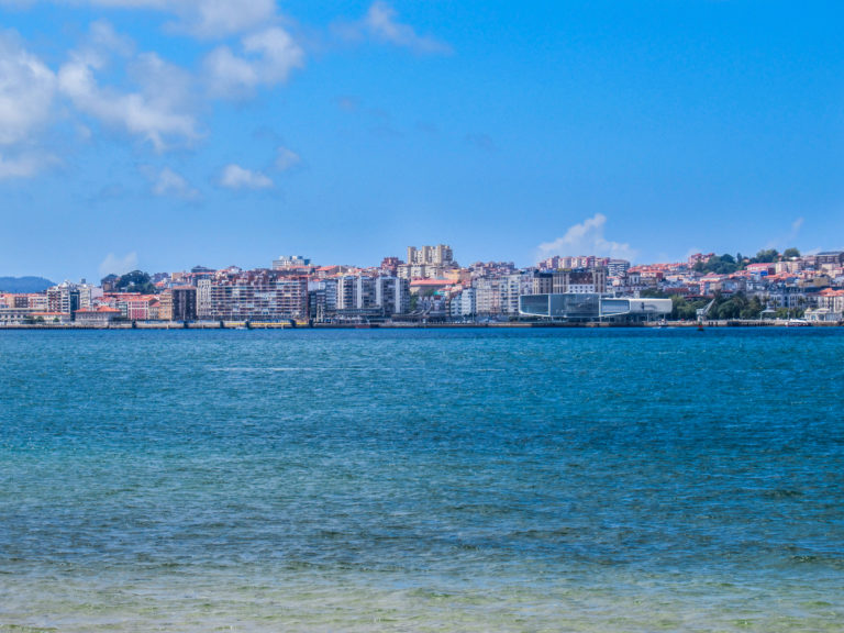 Blick übers Meer auf Santander